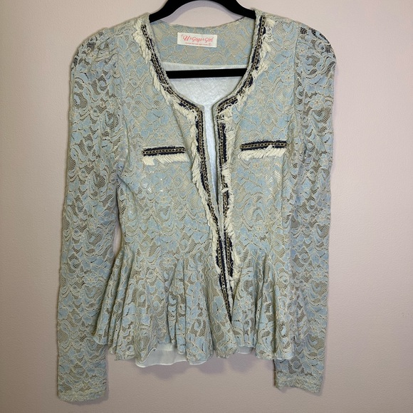Lace Blazer Jacket - Picture 1 of 5